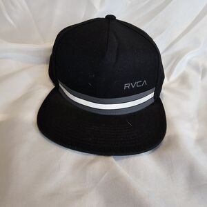 RVCA Black and Gray Men's Ball Cap